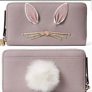 NWT KATE SPADE HOP TO IT RABBIT NEDA WALLET